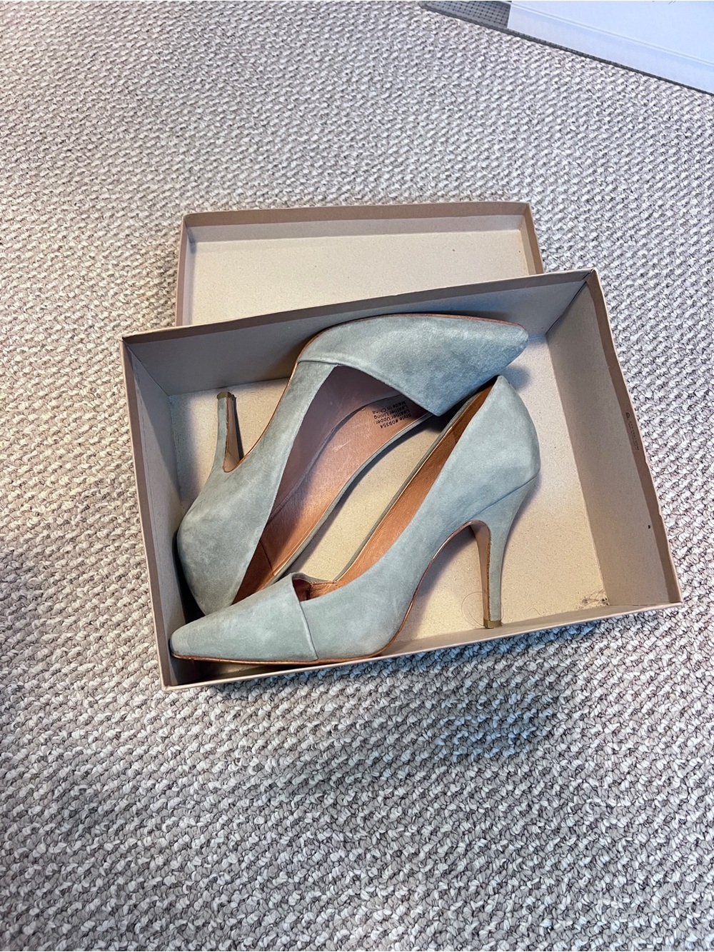 Madewell Suede Pointed-Toe Heels